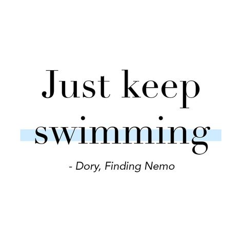 The September on Instagram: “Just keep swimming 💙⁠ .⁠ .⁠ .⁠ #quote #dory #swimming #theseptstyle #theseptisopen #theseptember” Swimming Is My Therapy, Swim Motivation Quotes, Inspirational Swimming Quotes, Keep Swimming Quotes, Swimming Quotes Motivational, Quotes About Swimming, Just Keep Swimming Quote, Just Keep Swimming Tattoo, Just Keep Swimming Dory