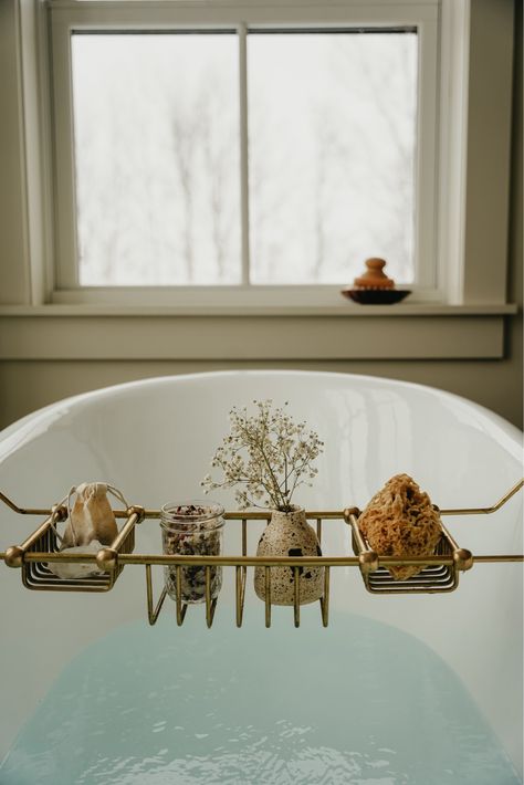 Shop Maison Storage Bath Caddy and other curated products on LTK, the easiest way to shop everything from your favorite creators. Bathtub Tray Aesthetic, Bath Caddy Styling, Tub Tray, Bathtub Caddy, Bathtub Tray, Luxury Bath, Bathroom Space, Book Ideas, Slow Living