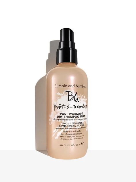 Bumble and Bumble Pret-a-Powder Dry Shampoo Mist Review Bumble And Bumble Pret A Powder, Easy Workout Hairstyles, Post Workout Hair, Gym Hairstyles, Workout Hairstyles, Bumble And Bumble, Oily Hair, Fresh And Clean, Dry Shampoo