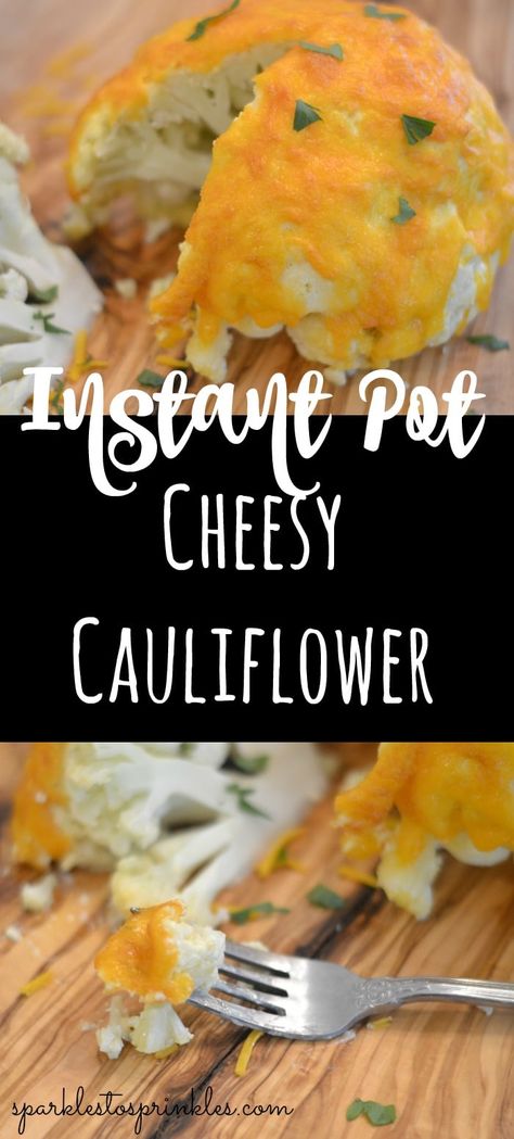 Instant Pot Cheesy Cauliflower just like Grandma used to make.  Slathered up with a delicious creamy mayonnaise, mustard, cheesy mixture of heaven. Pin for Later!! #instantpot #cauliflower #ketorecipes #vegetarian Insta Pot Cauliflower Recipes, Instapot Cauliflower Head, Cheesy Cauliflower Recipes, Vegetarian Main Dish, Cauliflower Side Dish, Instant Pots, Buttered Cabbage, Cauliflowers, Thanksgiving 2023