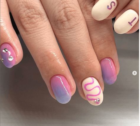 35 Taylor Swift Inspired Nails: Nail Art Ideas for Fans Era Nails Taylor Swift, Taylor Swift Eras Nail Ideas, Lover Album Nails, Taylor Swift Lover Nails Inspired, Taylor Swift Tour Nails, Lover Nails Taylor Swift Pink, Taylor Swift Concert Nail Ideas, Eras Tour Manicure, Eras Tour Nail Art