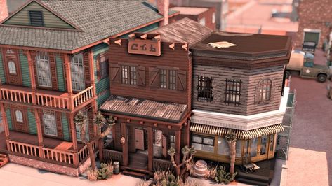 Sims 4 Western, Sims 4 Builds, Western Bar, Western Saloon, Sims 4 House Building, The Sims 4 Packs, Sims 4 Build, Build Something, Sims 4 Game