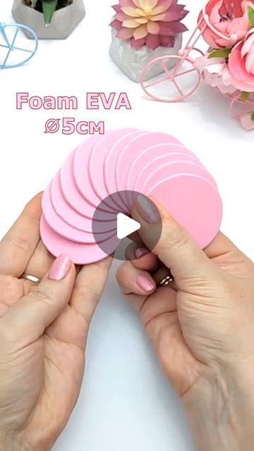 Roses Diy Crafts, How To Make Flower Of Paper, Foam Flower Crafts, Making Flower With Paper, How To Make Paper Flowers Rose, Paper Flower Craft Ideas, How To Make Rose Flower, Foamiran Flowers Tutorials, Rose Making Crafts