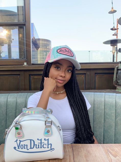 Skai Jackson on Twitter: "I hope you all have a blessed day🤍… " Von Dutch Hat Outfit, Von Dutch Outfit, Ski Jackson, Casquette Von Dutch, Von Dutch Hat, Skai Jackson, Hat Outfit, Von Dutch, Black Barbie