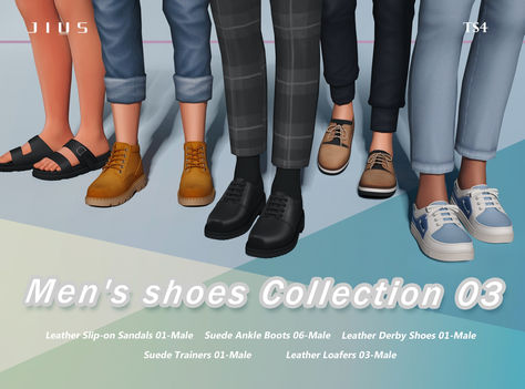 Jius Sims, The Sims 4 Pack, Sims 4 Men Clothing, Sims 4 Male Clothes, Cc Shoes, Sims 4 Cc Shoes, The Sims 4 Packs, Sims 4 Mm Cc, Sims 4 Cc Folder