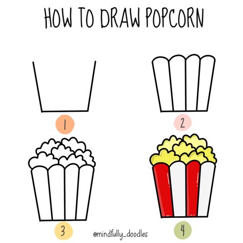 Drawing Food Easy, Easy Drawings For Beginners Step By Step Ideas, How To Draw Cotton Candy, Easy Drawing For Kids Step By Step, Cute Food Drawings Easy Step By Step, How To Draw Food Easy, Food Drawing Easy Step By Step, Easy Food Drawings Step By Step, How To Draw Sweets Step By Step