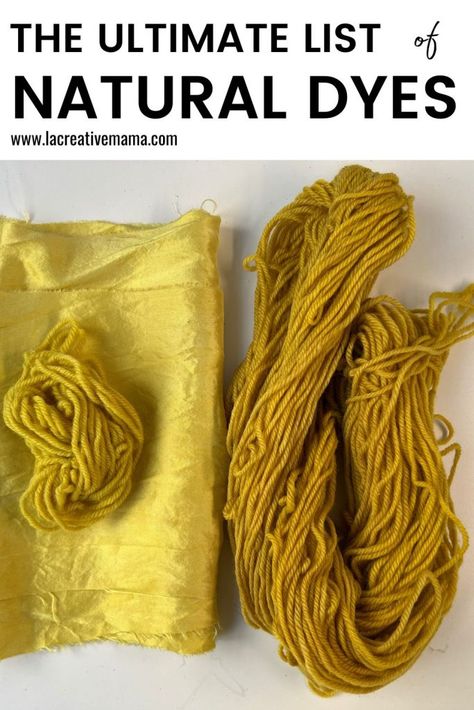 Natural Dyeing with Goldenrod Flowers - La creative mama Homestead Crafts, Goldenrod Flower, Natural Dyeing Techniques, Fabric Dyeing Techniques, Textile Dyeing, Natural Dye Fabric, Creative Creations, Diy Step By Step, Organic Art