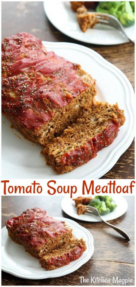 Our Favorite Meatloaf From Campbell’s Soup Tomato Soup Meatloaf Recipes, Meatloaf Tomato Soup, Campbells Meatloaf Recipe, Meatloaf With Tomato Soup, Meatloaf Recipes With Tomato Soup, Meatloaf With Tomato Paste, Meatloaf Recipes With Tomato Sauce, Meatloaf Variations Recipes, Campbell’s Tomato Soup Recipes