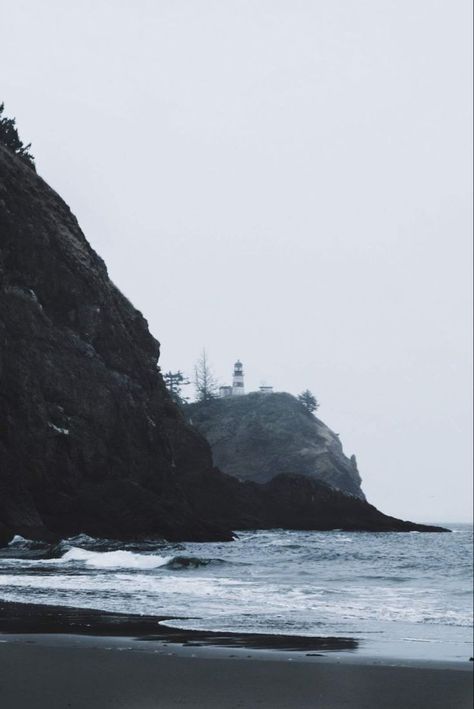 Grunge Ocean Aesthetic, Dark Surf Aesthetic, Moody Ocean Aesthetic, Ocean Town Aesthetic, Moody Beach Aesthetic, Dark Coastal Aesthetic, Overcast Aesthetic, Dark Lighthouse, Overcast Photography