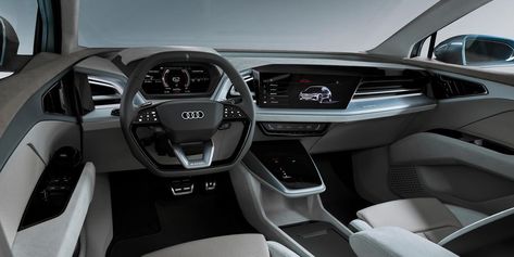 Audi Q4 e-tron Concept Q4 Etron, Van Vw, Audi Q4, New Audi, Vw Group, Audi E-tron, Vw Touran, Crossover Suv, Volkswagen Group