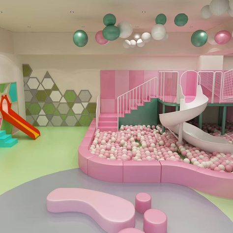 Do you love them, bobby pink!🌈❤🌹😘😍#indoorplay Pink Playground, Toddler Aesthetic, Inside Playground, Playground Aesthetic, Indoor Playground Ideas, Kids Cafe, Stuff Toys, Indoor Play Areas, Playground Ideas