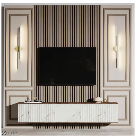 Tv Feature Wall Wallpaper, Trim Around Tv Wall, Wood Wall Tv Mount, Behind Tv Accent Wall Living Room, Shiplap Wall Panel, Wall Paneling Tv Wall Ideas, Wall Panelling Behind Tv, Tv Wall Wood Paneling Ideas, Tv Wall With Panelling