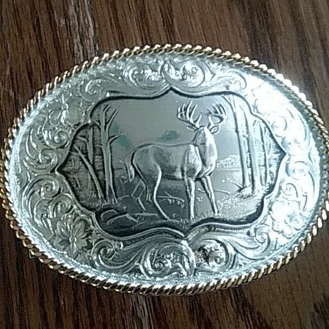 Belt buckle Detailed Background, White Tail, Belt Buckle, Belt Buckles, Montana, Belts, Silver Gold, Buckle, Silver