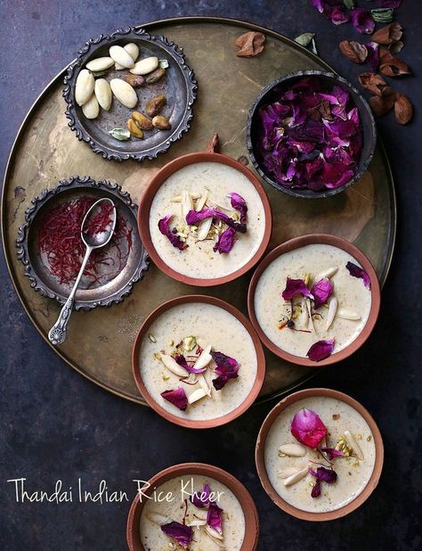 Thandai-Rice-Kheer-5-1000 Food Talk | Thandai Indian Rice Kheer ... Holi time of the year Wedding Buffets, Hogwarts Oc, Indian Rice Pudding, Holi Recipes, Rice Kheer, Greenhouse Cafe, Indian Food Photography, Restaurant Aesthetic, Indian Rice