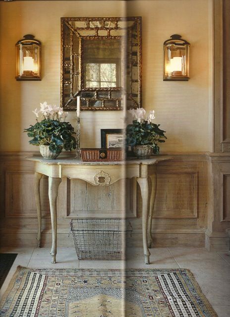 easton aspen entry 2 p 134 Foyer Ideas Entryway, Aspen House, Limed Oak, Entry Ways, Casa Country, Entrance Ways, Cool Ideas, Famous Designers, French Decor