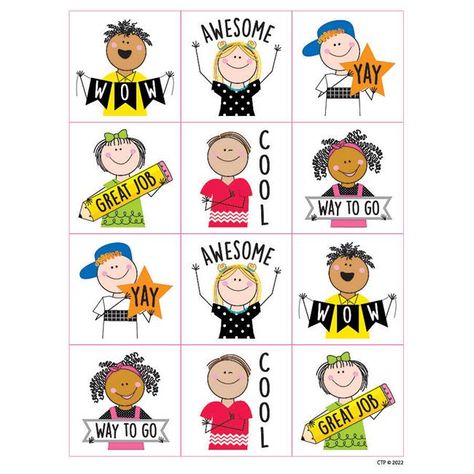 Creative Teaching Press CTP10691-6 Stick Kids Rewards Stickers Sight Word Readers, Phonics Readers, Creative Teaching Press, Kids Rewards, Math Number Sense, Positive Sayings, Good Behavior, Reward Stickers, Math Numbers