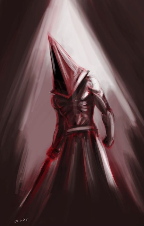 Pyramid Head Fanart, Dbd Wallpaper, Horror Killers, Silent Hill Art, Pyramid Head, Joker Pics, Silent Hill 2, Scary Games, Horror Games