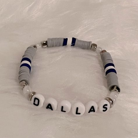 Ttpd Clay Bead Bracelet, Clay Bead Bracelet For Boyfriend, Grey Clay Bead Bracelet Ideas, Black And Grey Clay Bead Bracelet, Dallas Cowboys Clay Bracelets, Cute Bracelet Ideas With Clay Beads, Gray Clay Bead Bracelet, Guy Clay Bead Bracelets, Morgan Wallen Clay Bead Bracelet Ideas