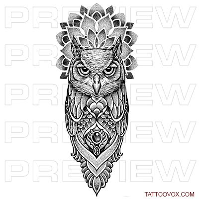 Egyptian Owl Tattoo, Forearm Cover Up Tattoo Men, Mandala Owl Tattoo Design, Owl Tattoo Meaning, Mandala Tattoo Meaning, Mandala Tattoo Men, Forearm Cover Up Tattoos, Geometric Owl Tattoo, Owl Mandala