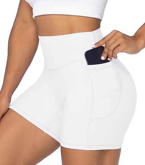 [Designed With Luxury And Functionality In Mind]: Pair these bike shorts with an oversized hoodie, sports bra or a cute cropped tank top to add polish to your workout outfit! These comfy bike shorts give you endless opportunities for styling and workouts. Endless Opportunities, Womens Bike, Workout Yoga, Shorts For Women, Yoga Workout, Active Shorts, Workout Outfit, Flare Leggings, 4 Way Stretch Fabric