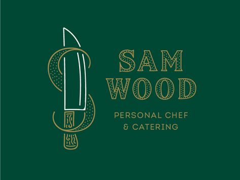 Chef Branding Design, Private Chef Branding, Chef Branding, Dr Logo, Sam Wood, Branding Images, Chef Logo, Branding Inspo, Japanese Chef