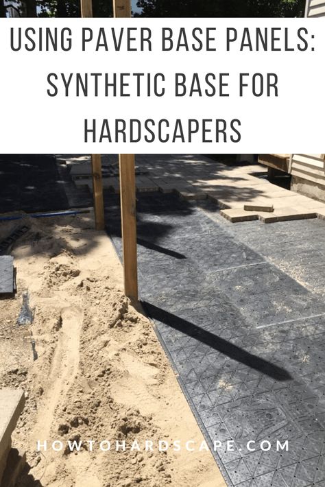 Paver Base Panels, Patio Hacks, Paver Base, Concrete Pavers Walkway, Sidewalk Landscaping, Large Pavers, Pavers Diy, Diy Patio Pavers, Pavement Design