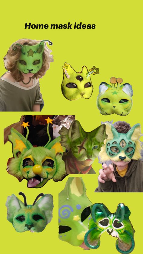 I’m making my first mask tomorrow!!! Therian ll Mask ll Alien cat ll Cat ll Quadrobics ll Gnarpy Mask Making Tutorial, Cat Mask Diy, Alien Mask, Alien Cat, Craft Fur, Therian Mask, Poppy Drawing, Cute Masks, Alien Costume