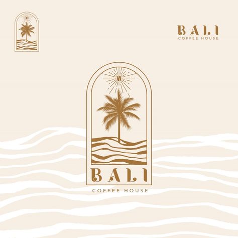 Oasis Illustration, Palm Tree Icon, Holistic Center, Beach Logo, Developer Logo, Modern Logo, Concept Store, Design Inspo, Palm Trees