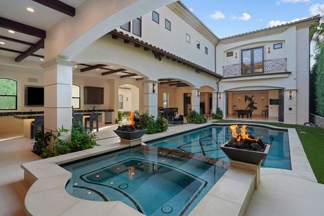 Open Backyard, Jason Oppenheim, Newport Beach House, Covered Outdoor Kitchens, Beach Mansion, Selling Sunset, Beach Office, Front Elevation Designs, Front Landscaping