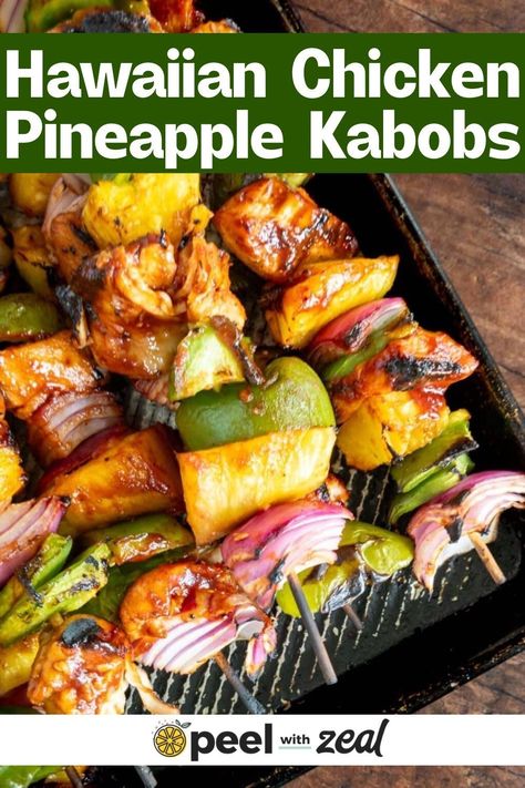 This Chicken Pineapple Kabobs recipe perfectly balances sweet and savory flavors. Marinated in a Hawaiian BBQ sauce, the chicken is skewered with pineapple and vegetables, then grilled to perfection. Easy Chicken Skewers, Hawaiian Bbq Sauce, Chicken Pineapple Kabobs, Huli Huli Sauce, Pineapple Crisp, Pineapple Chicken Kabobs, Pineapple Kabobs, Hawaiian Chicken Kabobs, Grilled Pineapple Chicken