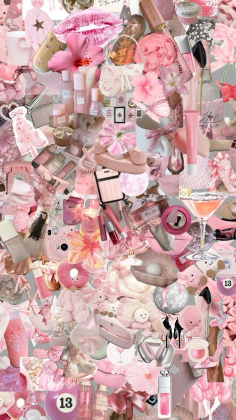 pink retro collage cute aesthetic Collage Wallpaper Pink, Cute Collages, Pink Collage Wallpaper, Cute Collage, Pink Collage, Retro Collage, Collage Wallpaper, Pink Retro, Collage Background