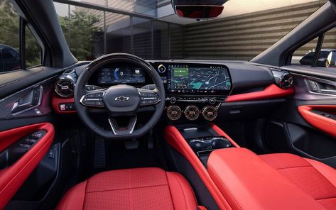 2024, Chevrolet Blazer EV, inside view, interior, dashboard, Chevrolet Blazer interior, electric vehicles, american cars, Chevrolet Chevrolet Wallpaper, Chevy Blazer, Chevrolet Blazer, Infotainment System, Rear Wheel Drive, Android Auto, Apple Car Play, Mercedes Amg, Chevrolet Silverado