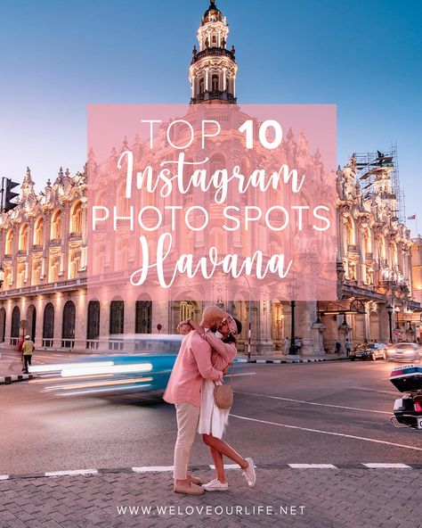 This is a list of the 10 top Instagram spots in Havana that you cannot miss! #cuba #havana #instagramspots #lahabana #cubatravel Cuba Photoshoot Ideas, Havana Instagram Pictures, Cuba Trip Outfits, Havana Outfit Ideas, Havana Cuba Outfits, Cuba Outfits For Women, Havana Cuba Travel, Cuba Travel Guide, Cuba Photo Ideas