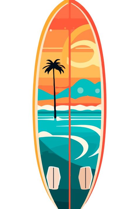 Surfboard Clipart, Colors Pictures, Emoji Stickers Iphone, Tiki Decor, Surf Decor, Summer Cap, Surf Boards, Emoji Stickers, Relief Society