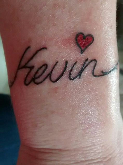 Kevin Name, Tattoo For My Son, Tribute Tattoo, Tribute Tattoos, Name Tattoo, Design Drawings, Tattoo Design Drawings, Print Tattoos, My Son