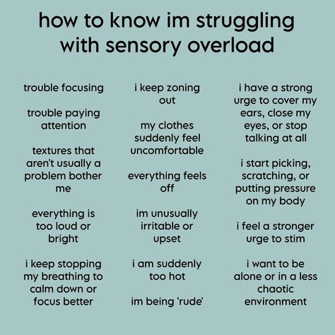 Sensory Overload Illustration, Mental Health Facts, Sensory Overload, Spectrum Disorder, Mental Disorders, Mental And Emotional Health, Mental Health Matters, Health Facts, Coping Skills