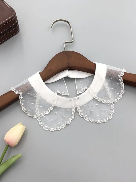 Collar Designs Women, Collar Styles For Women, Collar Shapes, Collar Ideas, Dickey Collar, Manset Lengan, Collar Outfits, Neck Ruffle Collar, Fancy Collar