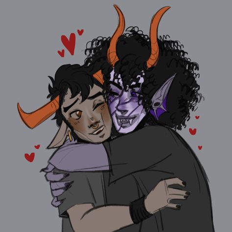 Gamtav Fanart, Gamzee Fanart, Gamzee Makara Fanart, Gamzee Makara, Bro Strider, Homestuck Fanart, Homestuck Trolls, Homestuck Characters, Homestuck