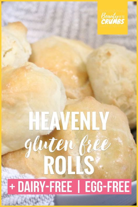 Gluten Free Dairy Free Egg Free Dinner, Wheat Egg And Dairy Free Recipes, Wheat Free Egg Free Recipes, Gluten Free Soft Dinner Rolls, Gluten Free Rolls No Yeast, Gluten Free Egg Free Bread Recipe, Gluten Free Soft Bread, Gluten Free Sweet Rolls Recipe, Wheat And Egg Free Recipes