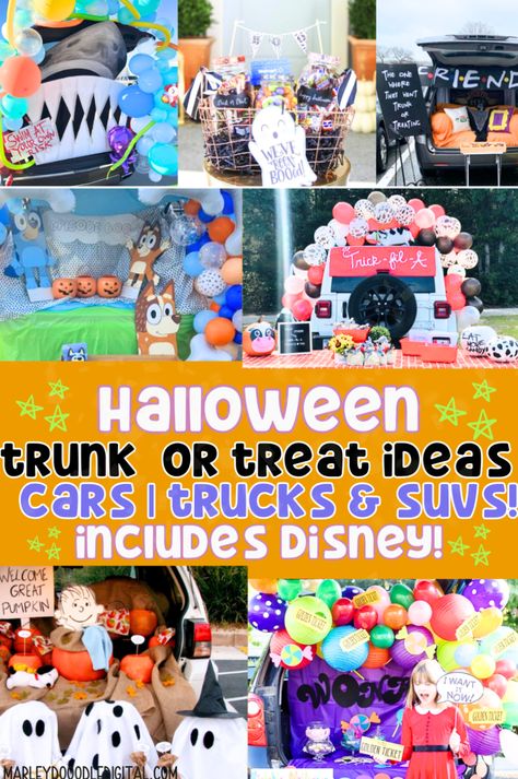 Discover 94 trunk or treat themes that are perfect for cars, trucks, and SUVs! From Candyland to Batman, Harry Potter, and Disney favorites, these creative ideas will make your Halloween celebration unforgettable. Easy DIY decorations for any Halloween event! Creative Trunk Or Treat Ideas For Cars, Cheerleading Trunk Or Treat Ideas, Diy Trunk Or Treat Ideas For Cars Easy, Disney Trunk Or Treat Ideas For Suv, Trunk R Treat Ideas For Suv, Ghost Busters Trunk Or Treat Ideas, Easy Cheap Trunk Or Treat Ideas, Cheap Trunk Or Treat Ideas For Suv, Disney Themed Trunk Or Treat Ideas