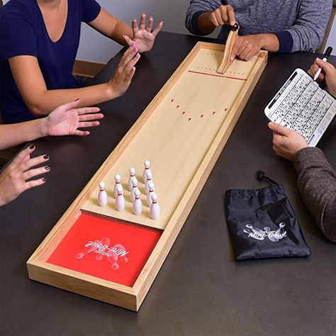 Compact Table, Traditional Game, Table Top Games, Mini Bowling, Diy Water Fountain, Puzzle Table, Wooden Board Games, Bowling Games, Games For Adults