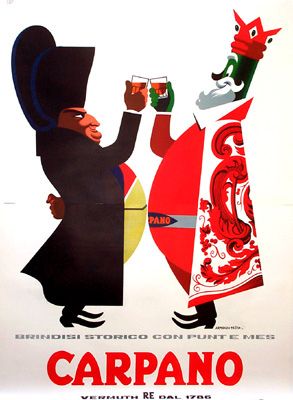 Testa Carpano by Galerie Montmartre, via Flickr Vintage Advertising Posters, Abstract Painters, Vermouth, European Vintage, Advertising Poster, Poster Vintage, Illustrations And Posters, Turin, Advertising Design