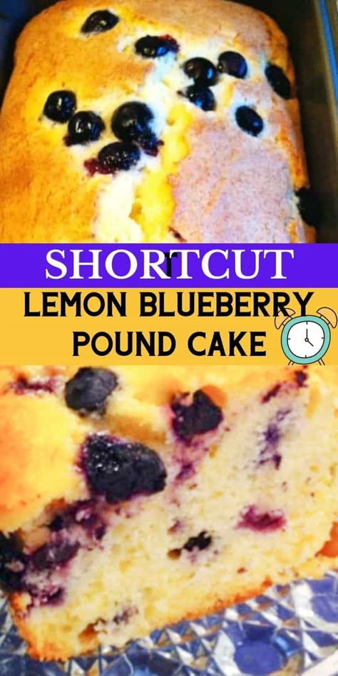 Lemon Blueberry Bread From Box Cake, Blueberry Box Cake Recipes, Blueberry Lemon Recipes Easy, Pound Cake Mix Recipes, Lemon Blueberry Muffins From Box Cake, Blueberry Cake Mix Recipes, Lemon Pound Cake Recipes Using Cake Mix Boxes, Box Lemon Cake Ideas, Pound Cake Made With Cake Mix Boxes