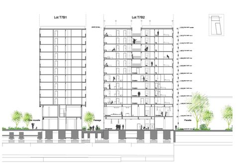 Gallery of Mixed-Use Building in Paris Winning Proposal / SOA Architectes - 8 Mixed Use Building Plan, Mixed Use Building, Mix Use Building, Building Plan, Mixed Use, Building Plans, Ground Floor, Home Projects, Something To Do