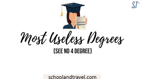 A friend of mine once said, “Some people graduate with degrees that have no use in this 21st Century.�” This simply means that some degrees are quite useless; not that they have no use, but the time spent studying for such degrees would have been used to pursue something better. Some these “useless” degrees are … Most Useless Degrees you won’t even believe Read More » The post Most Useless Degrees you won’t even believe appeared first on School & Best Degrees For Women, Education Major, Music For Studying, Professional Writing, College Experience, Music School, College Study, Performance Artist, Online Ads