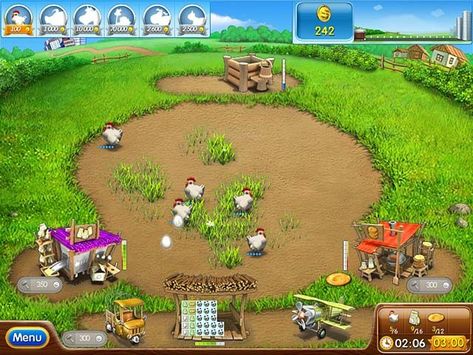 Farm Frenzy, Farm Games, Childhood Memories 2000, Childhood Games, 2000s Nostalgia, Nostalgic Toys, Classic Video Games, Video Games Funny, Chicken Farm