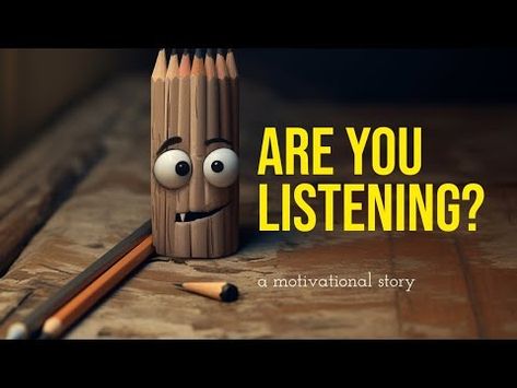 The Pencil's Tale - a story that everyone should hear - YouTube Spiritual Ecology, Encouragement Ideas, Conservation Activities, Kids Sunday School Lessons, Wow Words, Story Tale, Mind Set, School Videos, Beautiful Story