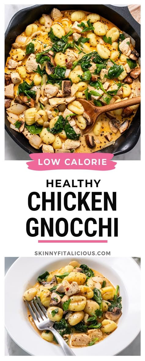 Low Carb Low Sugar Gluten Free Recipes, Low Calorie Chicken Gnocchi Soup, Low Cholesterol Diet Recipes Meals, Low Cal Gnocchi Recipes, Fall Dinner Ideas Low Carb, Low Calorie Pasta Dinner, Low Calorie Low Cholesterol Meals, Low Calorie Fall Meals, Healthy Chicken Pasta Recipes Low Calories