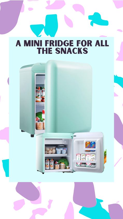 Calling all homeschooling parents! Elevate your home classroom with this adorable mini fridge, perfect for storing all the snacks your kids need. Keep them fueled and focused. Order now through our affiliate link! #HomeschoolEssentials #MiniFridge #SnackStorage #AffiliateLink #Kidessentails #homeschool #Momtips #Amazonfinds Cute Mini Fridge, Retro Mini Fridge, Fridge For Bedroom, Small Fridge, Recessed Handle, Mini Fridge With Freezer, School Must Haves, Removable Shelves, Small Fridges