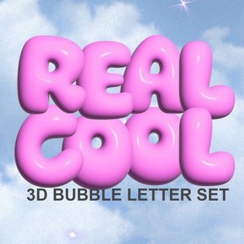 These 3D inflatable bubble letters are a unique set of clip art that will add a touch of fun and personality to any project. They're perfect for use in presentations, social media posts, and more. With their bright colors and fun shapes, these letters are sure to stand out and get.
#bubblefonts #freefonts #fontdesign #typography #graphicdesign Y2k Bubble Letters, 3d Bubble Letters, Bubble Fonts Alphabet Graffiti, Bubble Writing Font, Y2k Chrome, Bubble Lettering, Balloon Font, Cool Font, Textured Lettering